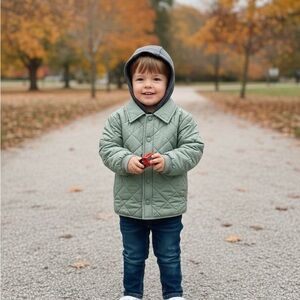 Tahari Green quilted Jacket